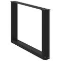 vidaXL Nohy konferenčného stolíka v tvare U, 2 ks, čierne, 70 x (42-43) cm, oceľové