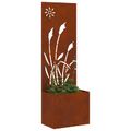 vidaXL Záhradná clona na súkromie Rezací Hrdzavý 50 x 32 x 150 cm