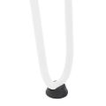 vidaXL Nohy do vlasov pre konferenčný stolík 4 ks, biele 42 cm, masívna oceľ