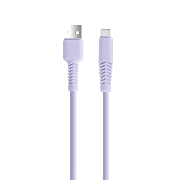 SETTY kábel USB - USB-C 1,5 m 2,1A KSA-C-1.529 lila (GSM165721)