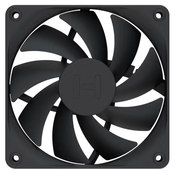 HYTE ventilátor 120mm PWM / barva Pitch Black / 1500rpm / 72CFM / ABS / 4-pin / sada 4x ventilátor Ventilátor, 120mm, FDB ložisko, 4pin PWM, výška 25mm, cerný, 4ks
