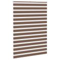 vidaXL Zebra roleta hnedá 160x200 cm šírka látky 155,9 cm polyester