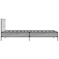 vidaXL Posteľný rám sivý sonoma 90x200 cm kompozitné drevo a kov