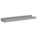 vidaXL Poličky na zarámované obrázky 2 ks sivé 40x9x3 cm MDF