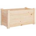 vidaXL Záhradný kvetináč 60x31x31 cm, borovicový masív