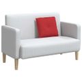 vidaXL Poduška na chrbát Červená 50 x 19 x 45 cm látka
