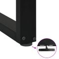 vidaXL Nohy konferenčného stolíka v tvare U, 2 ks, čierne, 40 x (30-31) cm, oceľové