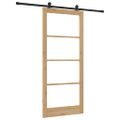 vidaXL Posuvné dvere ORKDAL 93 x 211 cm Prírodná a čierna
