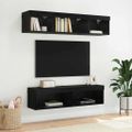 vidaXL Zostava TV skriniek 60 x 30 x 30 cm Čierny dub Kompozitné drevo
