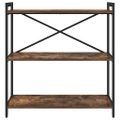 vidaXL Regál na knihy 80 x 30 x 85 cm Kompozitné drevo Dymová dub