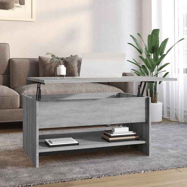 vidaXL Konferenčný stolík sivý sonoma 80x50x40 spracované drevo