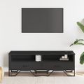 vidaXL TV stolík čierny 122x34x41 cm kompozitné drevo