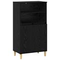 vidaXL Highboard Čierny dub 60 x 36 x 110 cm Kompozitné drevo