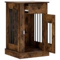 vidaXL Nábytok pre psa Dymový dub 50 x 47,5 x 80 cm Kompozitné drevo