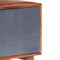 vidaXL TV skrinka, sivá 140x30x45 cm, drevený masív