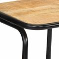 vidaXL barové stoličky 2 ks 46x35,5x80 cm Masívne drevo hrubé mango