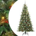 vidaXL Umelý Sklápací Vianočný Stromček Zelená 240 cm PE a PVC