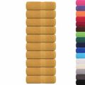 vidaXL Uteráky pre hostí FROGN 10 ks zlaté 30x50 cm 360 g/m²