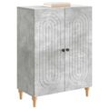 vidaXL Servírovacia skriňa Betónovo sivá 66 x 34,5 x 90 cm