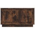 vidaXL TV skrinka dymový dub 80x35x45 cm spracované drevo
