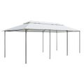 vidaXL Altánok 600x298x270 cm, biely 180g/m²