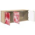 vidaXL Nástenný TV kabinet AACHEN 102 x 33 x 40 cm Dub sonoma