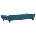 vidaXL Pelech pre psa modrý 100x50x21 cm zamat