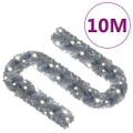 vidaXL Vianočná girlanda s LED svetielkami 10 m strieborná