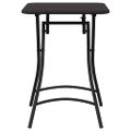 vidaXL Bistro stôl Antracit 55 x 55 x 72,5 cm Práškovaná oceľ