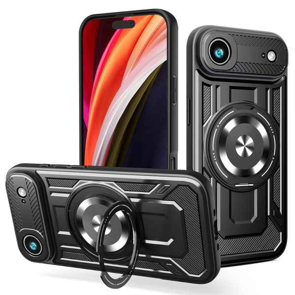 Puzdro Defender Armor Mag pre iPhone 17 Air 6,6" čierna