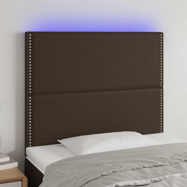 VidaXL Čelo postele hnedé 90x5x118/128 cm umelá koža