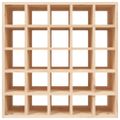 vidaXL Vinotéka 56x25x56 cm masívne borovicové drevo