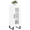 vidaXL Komoda lesklá biela 34,5x34x90 cm spracované drevo