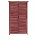 vidaXL Záhradná kôlňa káva mocha 83x57x140 cm masívna borovica