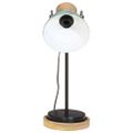 vidaXL Stolová lampa 25 W šmuhovaná modrá 17x17x50 cm E27