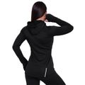 Dámska bežecká mikina 1/2 Zip Pulse Black - GymBeam, veľkosť M, veľkosť oblečenia M