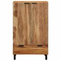 vidaXL Highboard s poličkou Hnedá 60 x 33 x 100 cm Masívne mango drevo