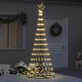 vidaXL LED vianočný stromček Teplá biela 250 cm Kov