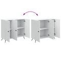 vidaXL Servírovacia skriňa Biela 89 x 34,5 x 80 cm Kompozitné drevo