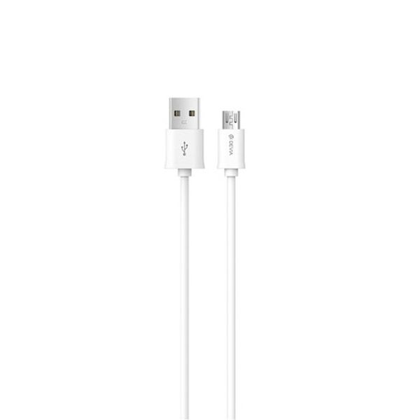 Devia kábel Smart EC081 USB - MicroUSB 1,0 m 2,1A biela