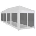 vidaXL Párty stan s 10 sieťkovanými bočnými stenami 12x3 m