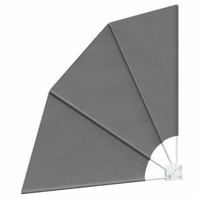 vidaXL Záclona na balkónové súkromie 160 x 160 cm Polyester Svetlosivá