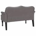 vidaXL Chesterfield lavica Sivá 120,5 x 65 x 75 cm Umelá koža