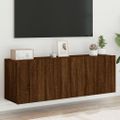 vidaXL TV skrinky nástenné 2 ks hnedý dub 60x30x41 cm