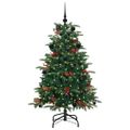 vidaXL Umelý vianočný stromček Zelená 150 cm PVC, kov a plast