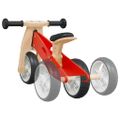 vidaXL Balančný bicykel pre deti 2 v 1 červený