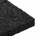 vidaXL Pad z gumových granúl na dvor Čierny 6 x 9 x 1 cm Guma