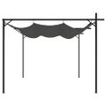 vidaXL Pergola so zaťahovacou strechou antracitová 295x292x230 cm