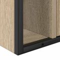 vidaXL Sada kúpeľňového nábytku 3 ks Sonoma dub 33 x 33 x 185,5 cm
