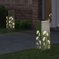 vidaXL Solárne LED svetlo na chodník 2 ks Teplá biela 18 x 18 x 50 cm